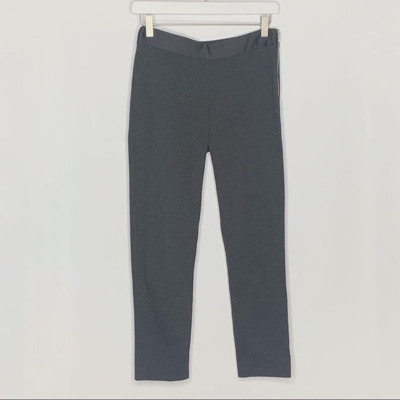 Everlane Pants gray ponte crop side zip size 4 - Picture 8 of 15
